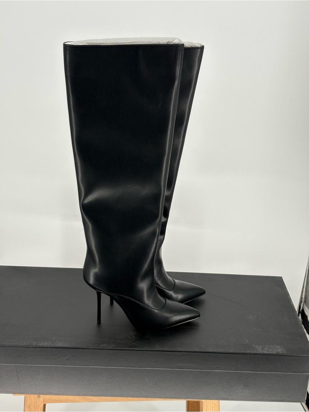 New AAJ BY AMINAH ISABELLA KNEE HIGH BOOTS SIZE 6.5 - Picture 2 of 5